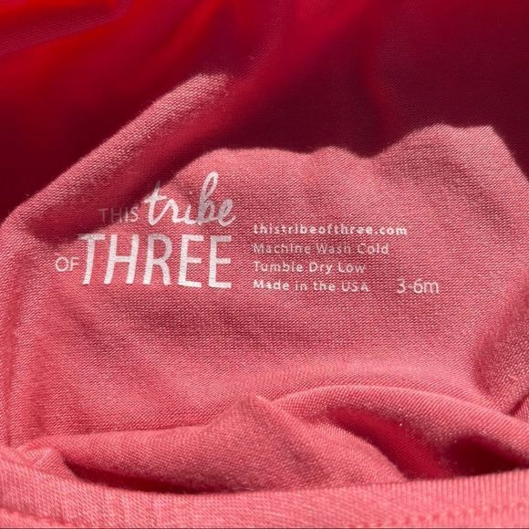 This Tribe Of Three One piece bodysuit bundle of 2. Size 3-6 months NWT - Picture 6 of 11